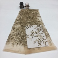 100% polyester sequin lace fabric black sequin embroidered lace fashion designer fabrics for wed dre