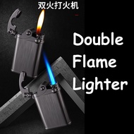 Pemetik Api Butana Gas Premium Jet Biru dan Api lembut Lengan Goyang