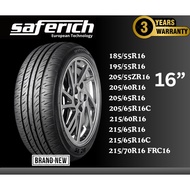 Saferich Tubeless Tires Cars Rim 16 Inches Tire 185/55R16 195/50R16 195/55R16 205/55ZR16 205/60R16