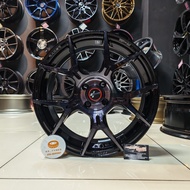 [1PC] New Sport Rim 17inch RAXER EP-L1 17X7JJ ET42 4H100 FPBLKB-XZ