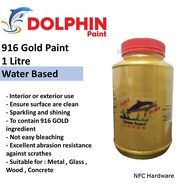 Dolphin Paint 916 Gold Paint 1 Litre