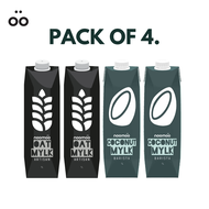 noomoo oat milk artisan &amp; coconut milk barista (bundle of 4) - UHT lactose-free vegan plant-based dairy-free mylk