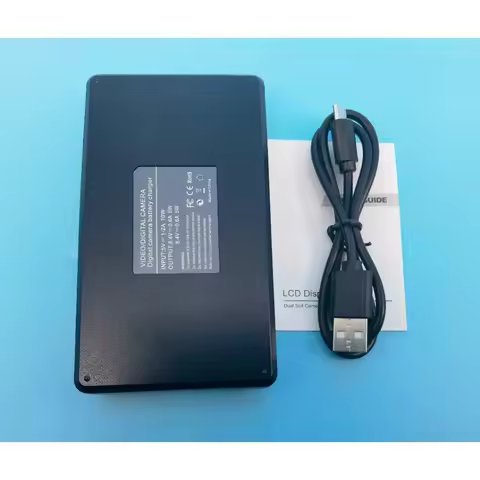LP-E8 LPE8 LP E8 LCD Dual USB Charger for Canon EOS 550D 600D 650D 700D X4 X5 X6i X7i T2i T3i LP-E8 