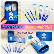 KUAS MAKEUP/ / KUAS DORAEMON / BRUSH SET / KUAS LENGKAP 7 IN 1