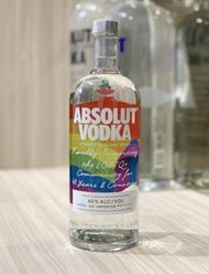 Absolut Vodka 絕對伏特加、彩紅、2022限量瓶、1L、空瓶