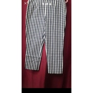 Women pants gingham white black W30L33" Brooks brothers