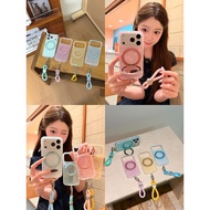 Ins Simple Candy Color Stripe Rotating Bracket Suitable for iPhone 17 16 15 Pro Max i15 i16 17Pro Ph
