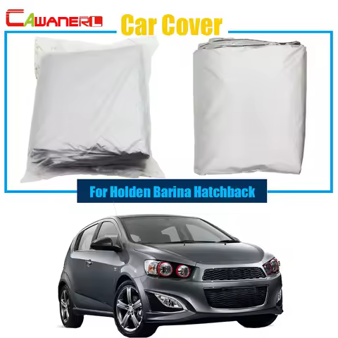Cawanerl Full Car Cover Anti UV Sun Shade Rain Snow Resistant Cover Dustproof For Holden Barina Hatc