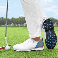 Men Golf Shoes Low-Top Leather Shoes Golf Shoes Lightweight Comfortable Golf Training Shoes