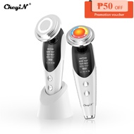 CkeyiN 7 In 1 Ems Face Lifter Skin Firming V Shape For Lift Massager Slimming Anti Aging Rf Machine Mr528