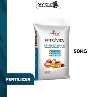 GARSONI Nitrovita 12-12-17-2+TE 50kg Fruit Inducer Oil Palm Fertilizer Fertiliser Baja Kelapa Sawit Penggalak Buah Bunga