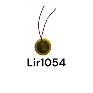 LIR1054 3.6V 45mAh suitable for repairing bluetooth earphone battery charging steel shell button with lead wire