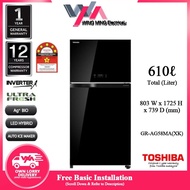 Toshiba 610L Refrigerator 2 Door/Peti Ais 2 Pintu Inverter (GR-AG58MA) Peti Sejuk/Fridge/冰箱 GR-AG58MA(GG) GR-AG58MA(XK)