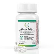 Cetirizine HCL 10mg 365 Tablets - Antihistamine - for Indoor & Outdoor Allergies - Runny Nose, Itchy