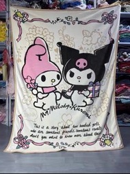 melody kuromi 毛毯 公仔 冷氣被 空調被 毛毯 毛氈 床上用品