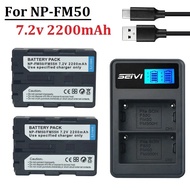7.2v 2200mah NP-FM50 NP FM50 FM55H camera battery pack for Sony NP-FM51 NP-FM30 NP-FM55H DCR-PC101 A