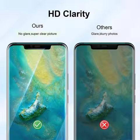 9H Curved Four Sides Glue Tempered Glass For Huawei Mate 20 Pro 2/4Pcs 3D Screen Protector Film