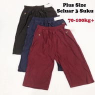 🔥Plus Size🔥D777#Seluar 3 Suku Perempuan/Ladies 3/4 Pants/Seluar 3/4 Saiz Besar/女子大码7分裤
