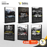 KOENIGSEGG COLLECTION Fiber Frame Poster size 30x40 Cm (Frame Block)