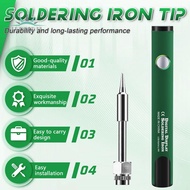 510 Thread Mini Soldering Iron Kit 3-Gear Adjustable Voltage with Soldering Iron Tip 650mAh USB Rech