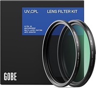 Gobe 39mm UV + Circular Polarizing (CPL) Lens Filter Kit (Pro)