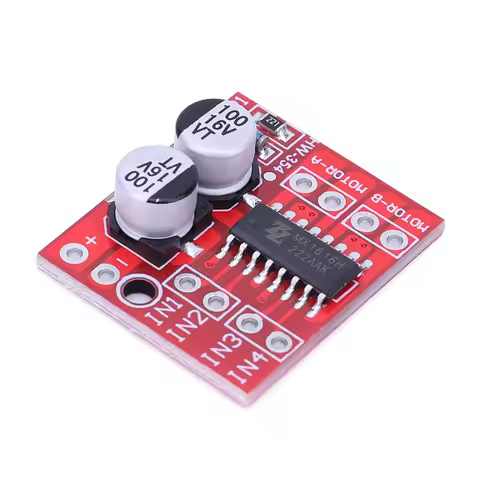 L298N DC Motor Driver Module Dual H Bridge Mini Dual Stepper Motor Development Board Two Channel Rev