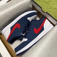 Pure Original AJ1 Low-Top Patriot Trendy All-Match Couple Style Campus Men Women Casual Sports Skate