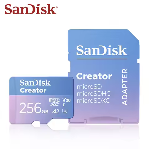 SanDisk Creator MicroSD Card 128GB 256GB V30 A2 U3 Original Memory Card for DJI Drones Action Camera