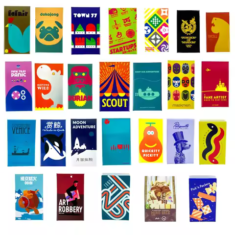 Board Games for party game night Fun Gift Scout,Startups,Town77,Moving Wild,Deep Sea Adventure, Doko