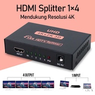 AIXXCO HDMI Splitter Adapter 1x4 Port 4K Resolution - PC-48