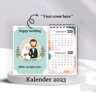Custom Desk Calendar/Aesthetic Sitting Calendar In 2023/wedding Calendar