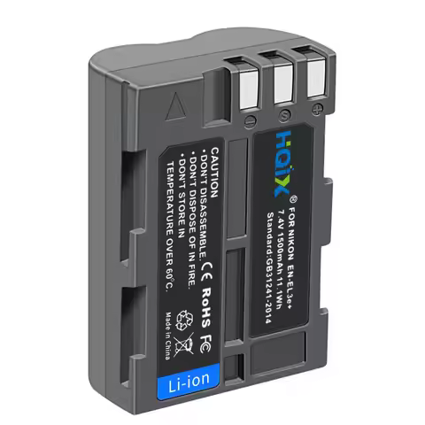 HQIX for Nikon D50 D70 D70S D80 D90 D100 D200 D300 D300S D700 Camera EN-EL3E Charger Battery
