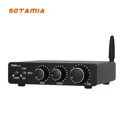 SOTAMIA TPA3116 Bluetooth Power Amplifier 100Wx2 Stereo HIFI Amplificador Class D Sound Speaker Audi