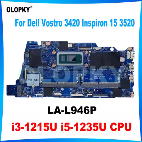LA-L946P motherboard with i3-1215U i5-1235U CPU for Dell Vostro 3420 Inspiron 15 3520 laptop motherb