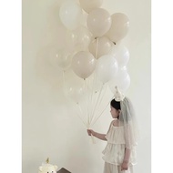 Mori Retro Sand White 33cm Latex Balloon Baby Girl Baby Boy One Hundred Days Birthday Decoration Bal