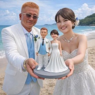 照片客製化新郎新娘公仔 訂製婚禮人像模型 新婚 結婚 訂婚