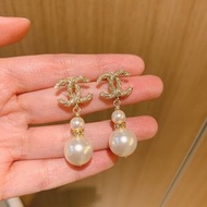 Chanel outlet 珍珠吊墜耳環