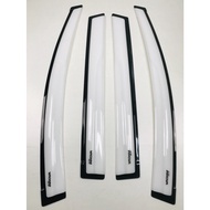 Premium White Rain Visor - Toyota Innova 2016 2017 2018 2019 2020 2021 Window Guard 2 Tone Toned 2-t