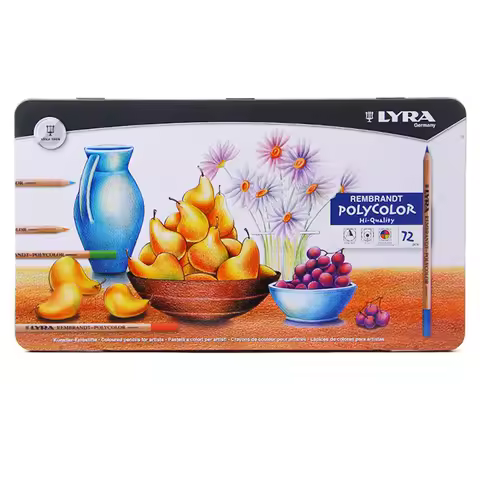 LYRA 72 Colors Rembrandt Polycolor Color Pencil Set Oil Drawing Pencils Crayons Lapices De Colores C
