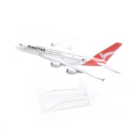 JASON TUTU 16cm Qantas Airbus A380 Aircraft Model Diecast Metal Model Airplanes 1:400 Metal  A380 Pl