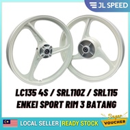 PUTIH Lc135 4S/SRL110Z/SRL115/SRL115 FI SPORT RIM 3 Rods ENKEI FULL CHOP 140/160-17 (White Milk) Rea