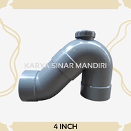 P TRAP LEHER ANGSA PVC 4 INCH - YOBISOO