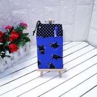 口袋式筆袋 防漏墨 收納袋 醫師袍筆袋 ~黑貓