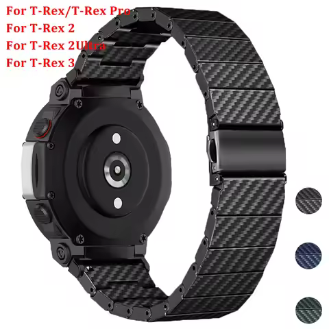Carbon Fiber Strap for Amazfit T-rex 3/2 Smartwatch Bracelet for Huami T-Rex/T-Rex Pro 2Ultra Watchb