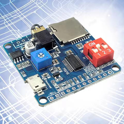 DY1703A Voice Sound Module for Arduino MP3 Player Module D Amplifier Board 5W 8M Storage SD/TF Card 