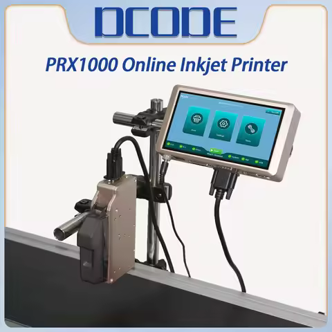 DCODE PRX1000 Thermal Inkjet Printer 6.5inch Capacitive Screen Online Inkjet Printer Expiry Date Tex