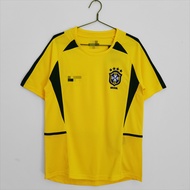 2002 Brazil home football short sleeved retro jersey
