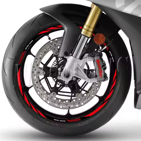Motorcycle Wheel Sticker 17 Inch Rim Stripe Decal Accessori For Aprilia V4 TUONO 1100 RSV4 RS150/250