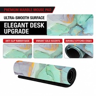 Desk Mat 80x30cm No Slip Marble Pattern Easy Clean for Office Home Gaming WFH Desk Study Gamer