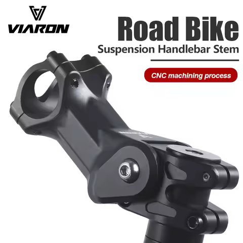 VIARON Suspension Stem for Bicycles Shock-Absorbing Bike Handlebar Stem for Road Gravel Damper Stem